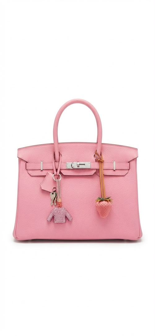 Coup de cœur absolu pour ce sac Hermès rose bonbon petit modèle- friperie — 1