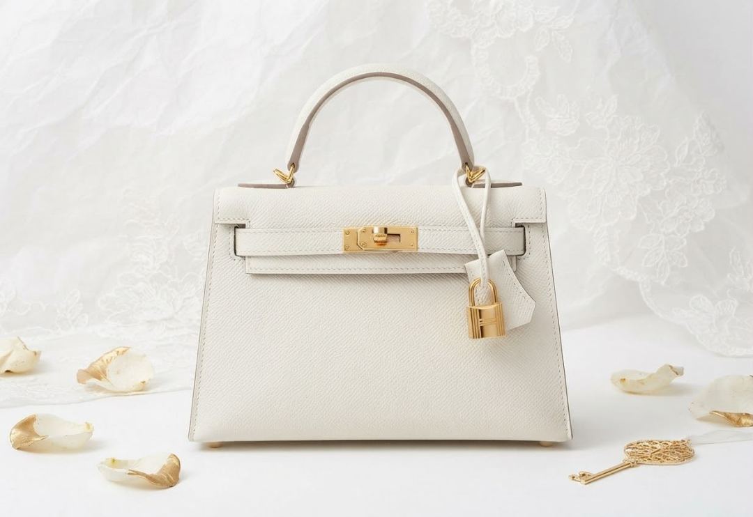 Sac Hermès (Modèle Kelly) 100% cuir friperie