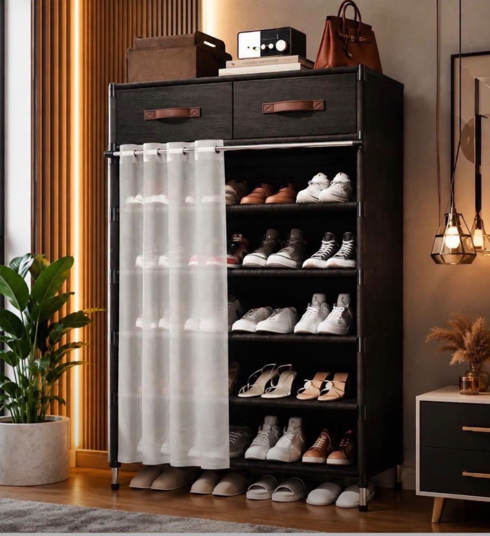 Range chaussures avec tiroir de rangement 