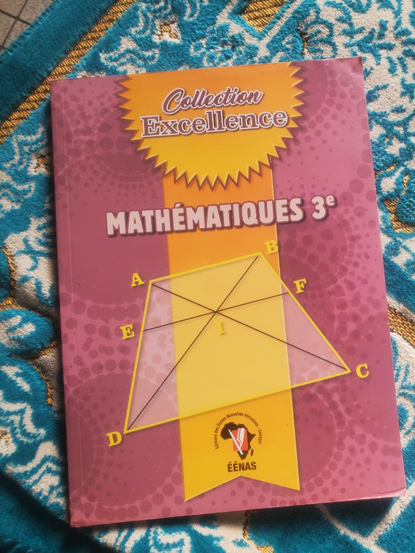 Livre collection excellence Mathématique 3e