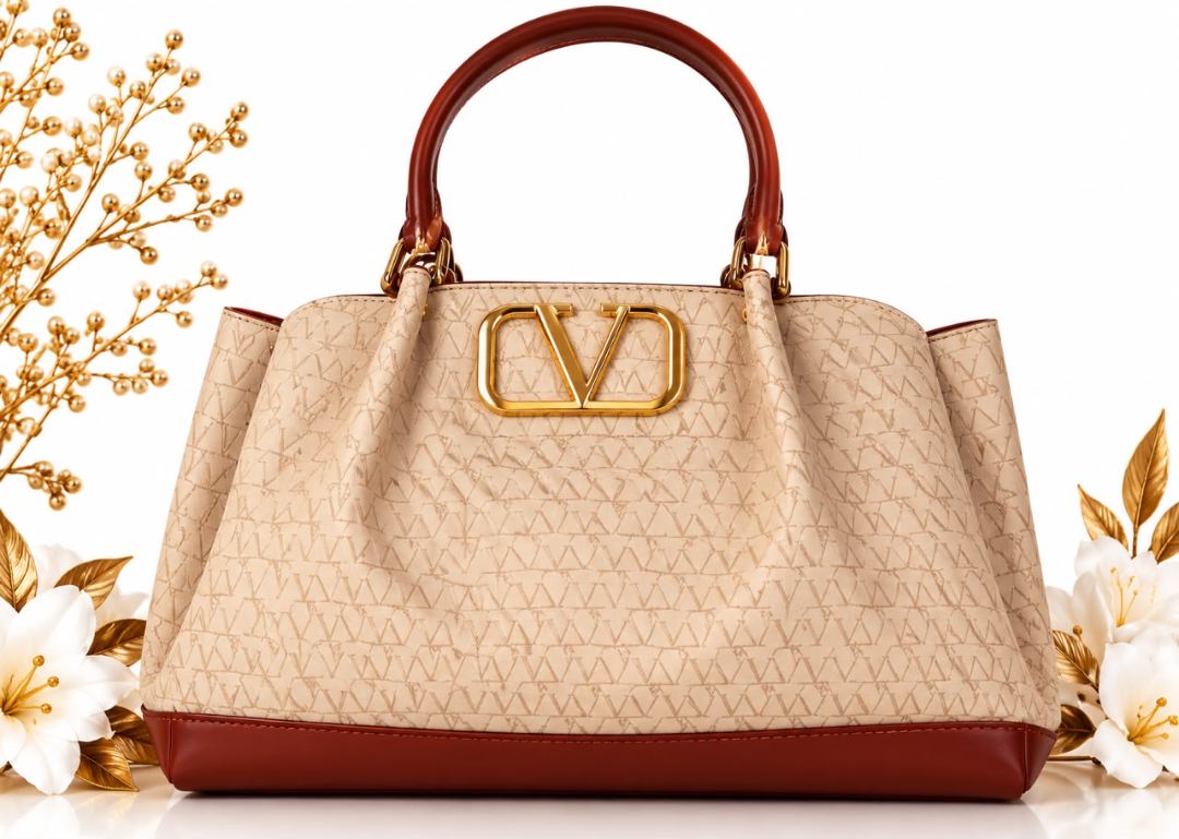 Sac à main bicolore « VLogo Signature » ou style cabas monogrammé chic friperie