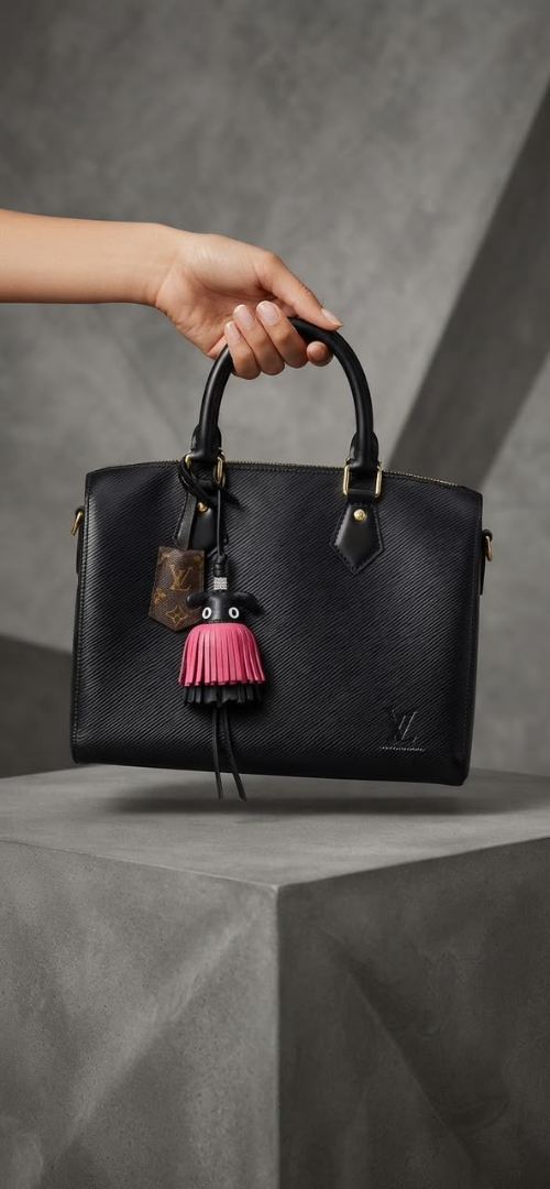 Louis Vuitton Speedy 30 Bandoulière en Cuir Épi Noir - Édition Limitée friperie