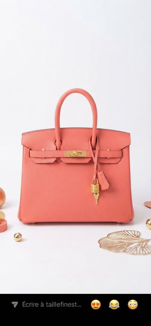 Sac Hermès (Modèle Birkin) 100% cuir avec n° de serie - friperie