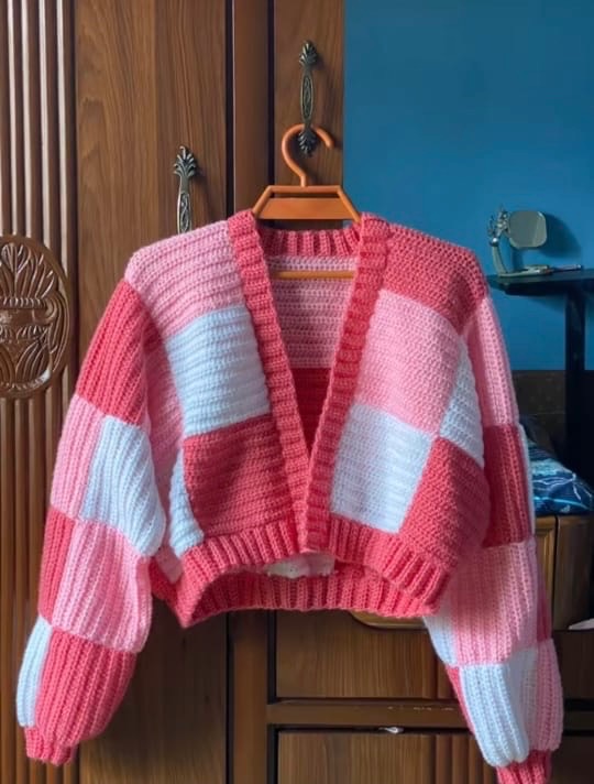 Patchwork cardigan