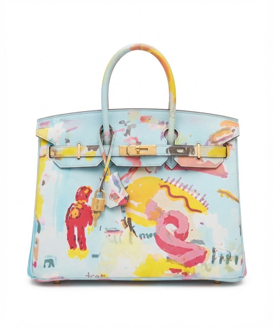 Sac Birkin « Limited Edition / Graffiti - Art Collection » (style cabas de luxe